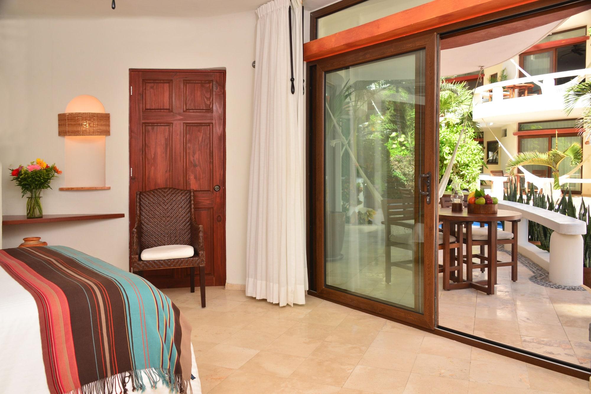 Estudio, 1 cama Queen size, vista al jardín