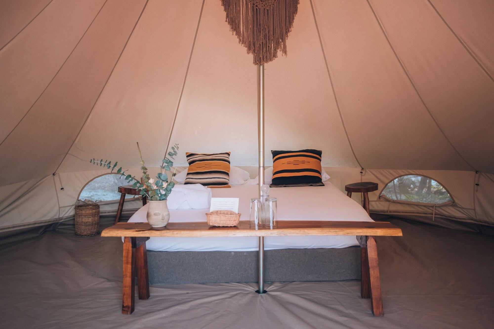 Tienda de campaña/carpa Deluxe, 1 cama doble, vista al jardín