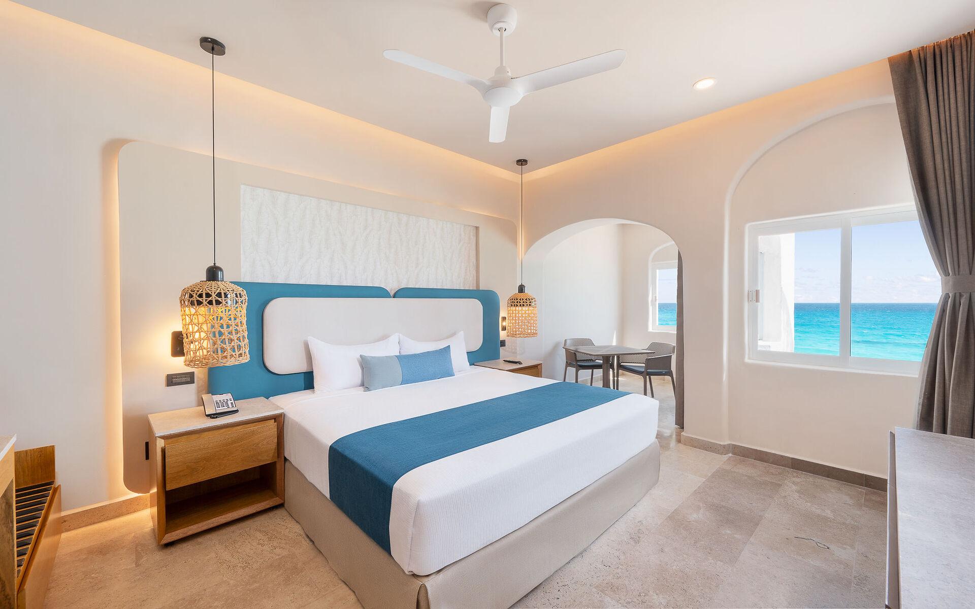 Habitación de Lujo con Vista Parcial del Mar