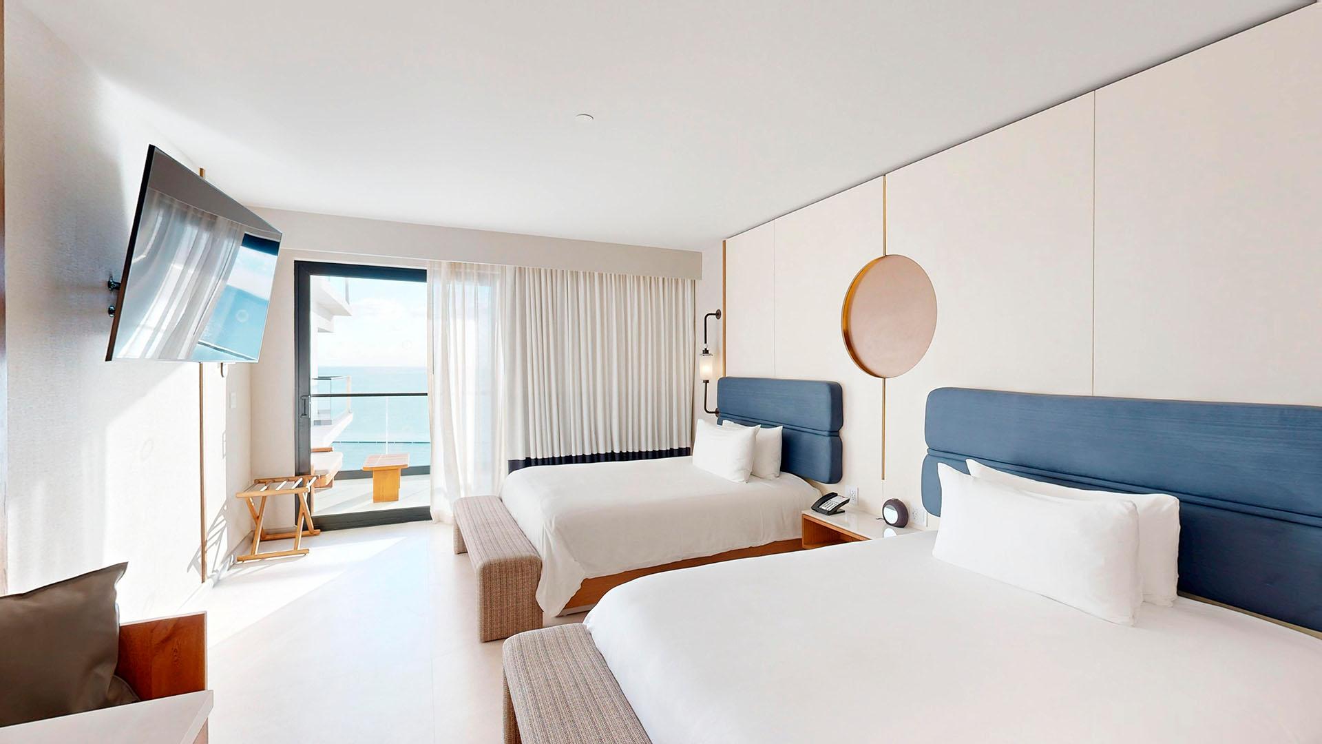 Habitación Cuádruple de Lujo con Vista al Mar