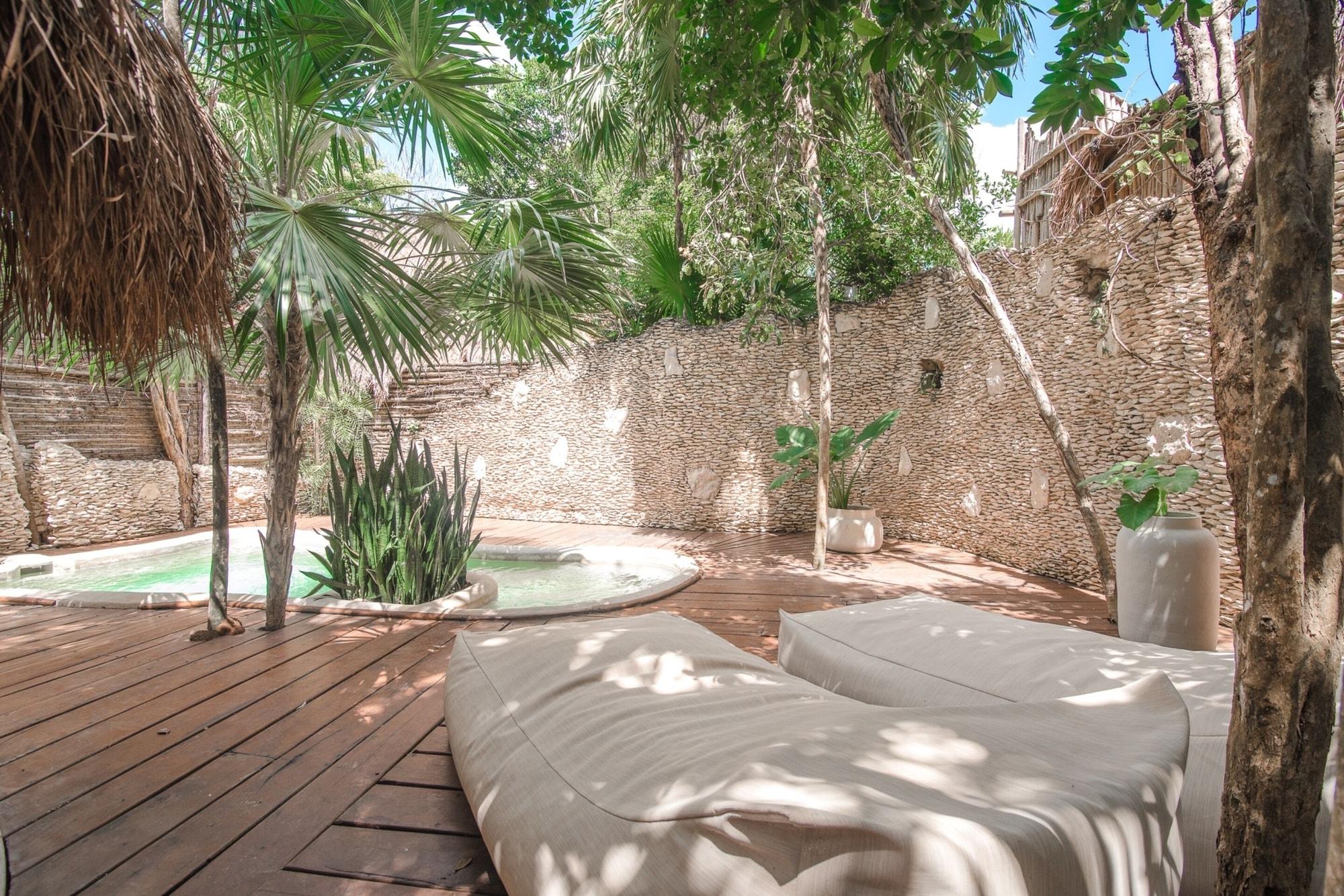 Habitación, piscina privada (Casita Jungle, Ground Pool)