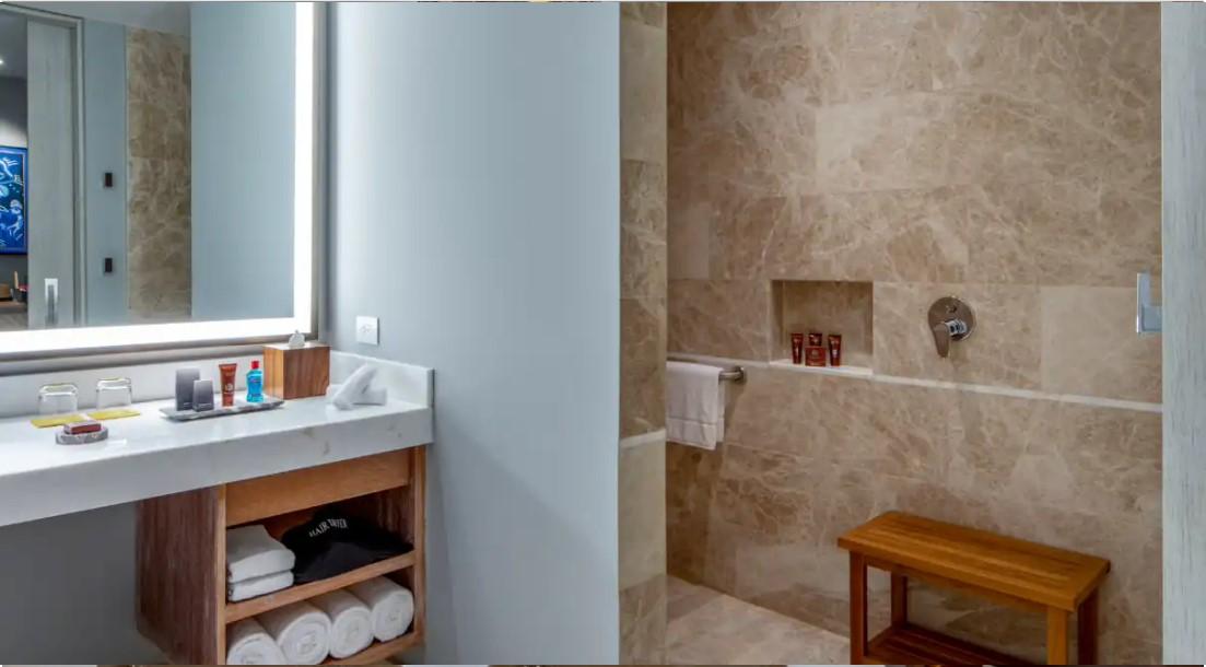 Accessible King With Roll-In Shower
