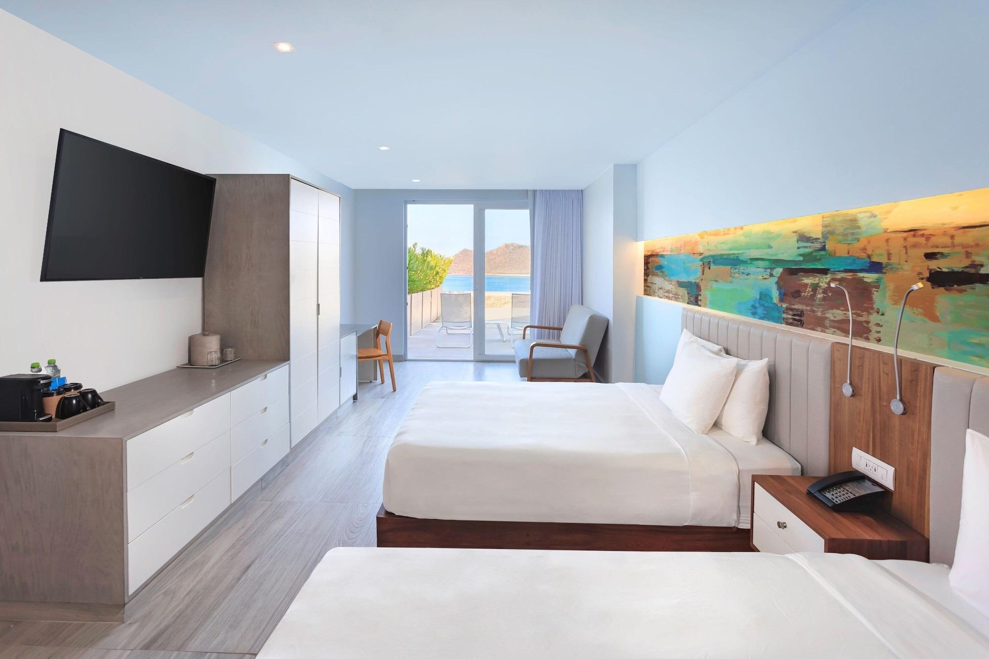 Habitación Deluxe, 2 camas Queen size, terraza, vista al océano