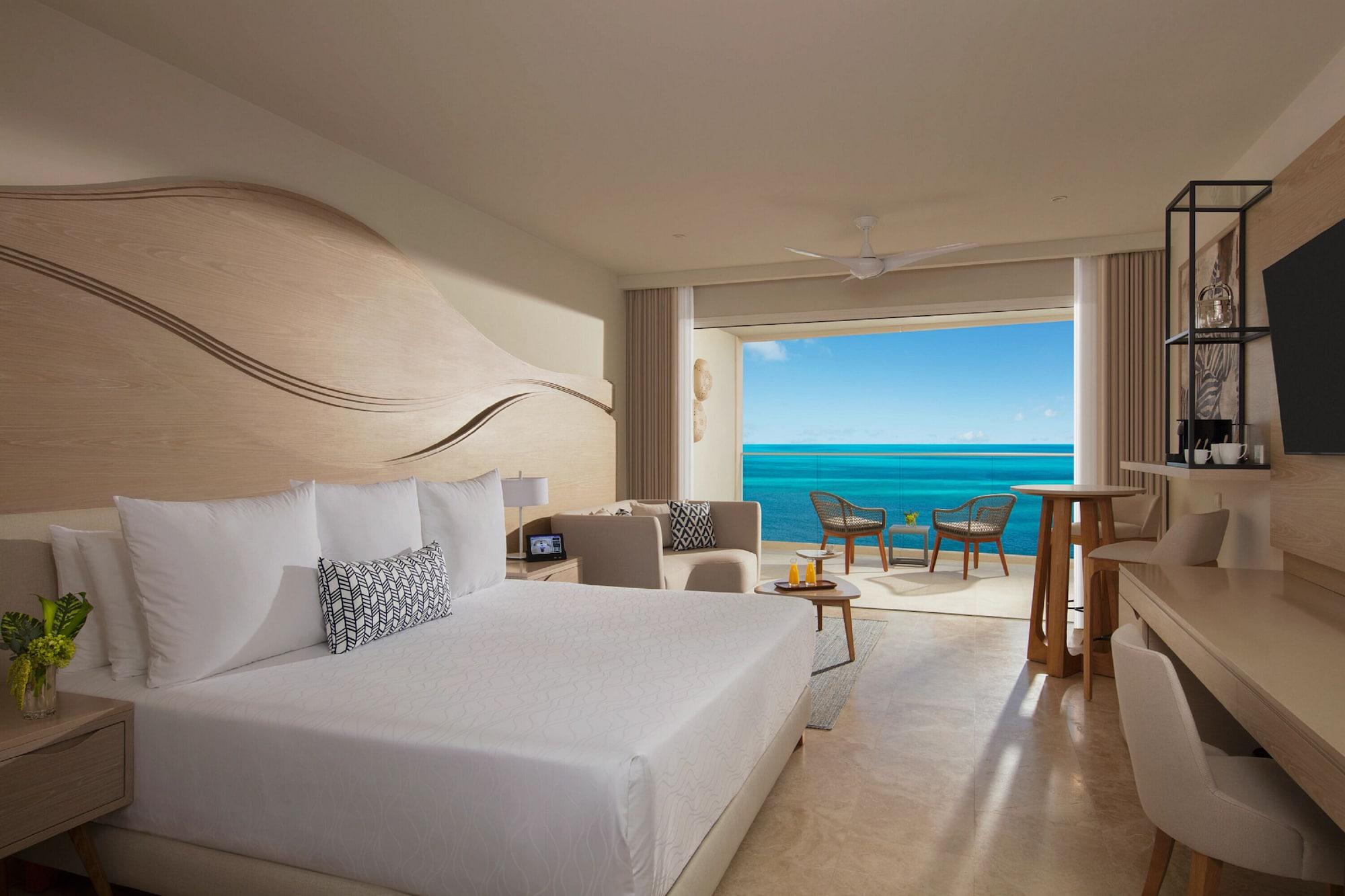 Suite junior, 1 cama King size, vista parcial al océano (Allure)