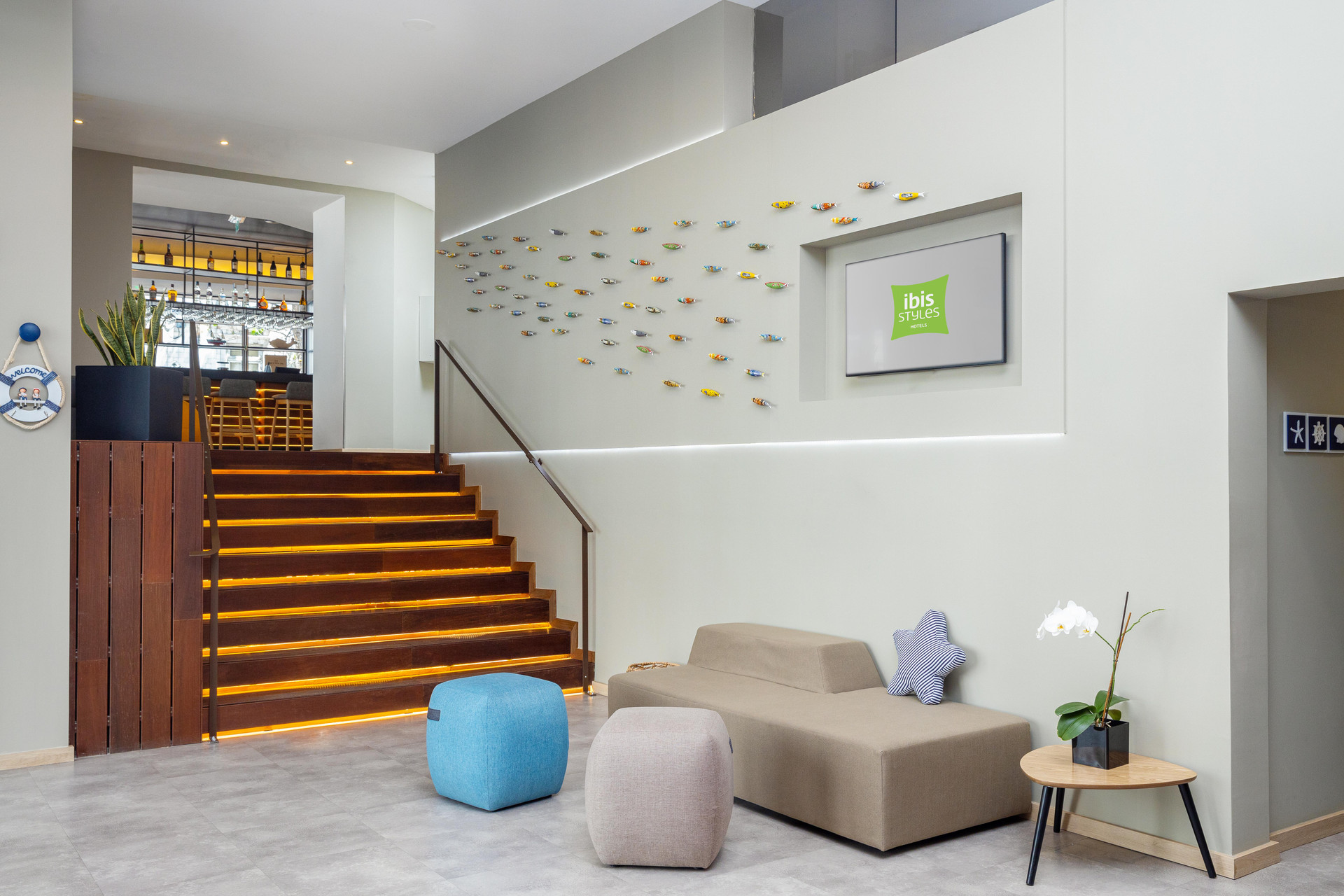 Vista Lobby ibis Styles Lisboa Centro Liberdade NE