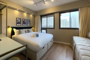 Alquiler Vacacional - Cozy studio with AC and fitness room near the US Embassy and Racetrack São Paulo