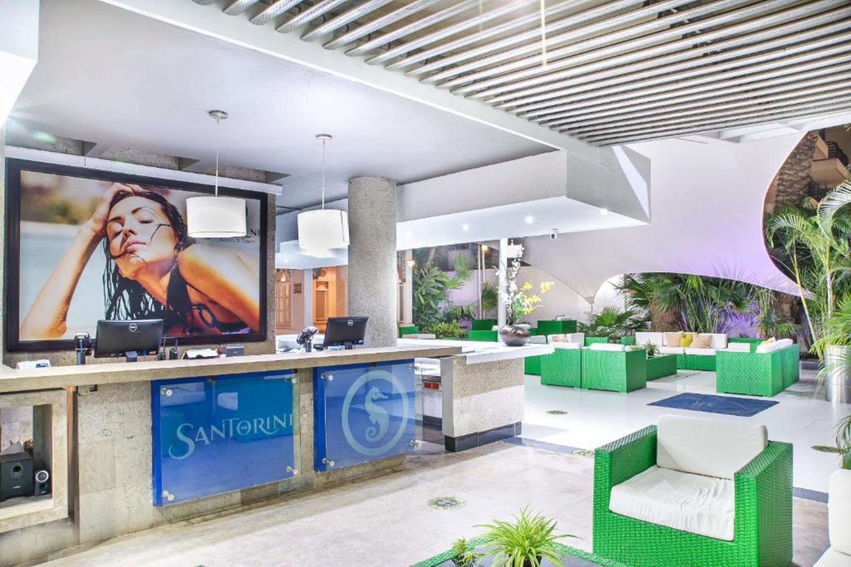 Vista Lobby Hotel Santorini Santa Marta