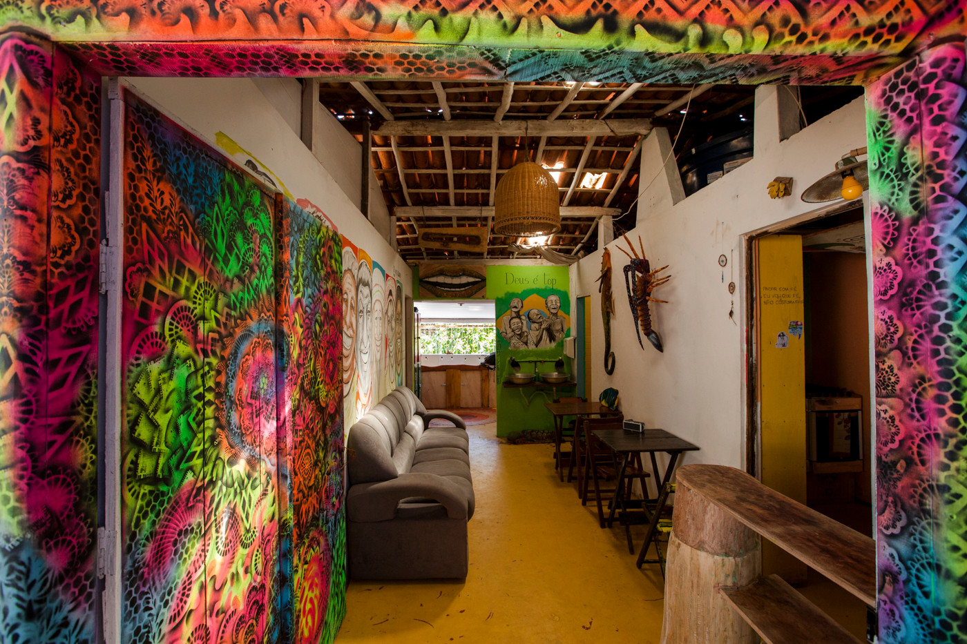 Vista Lobby Sorrisos Hostel