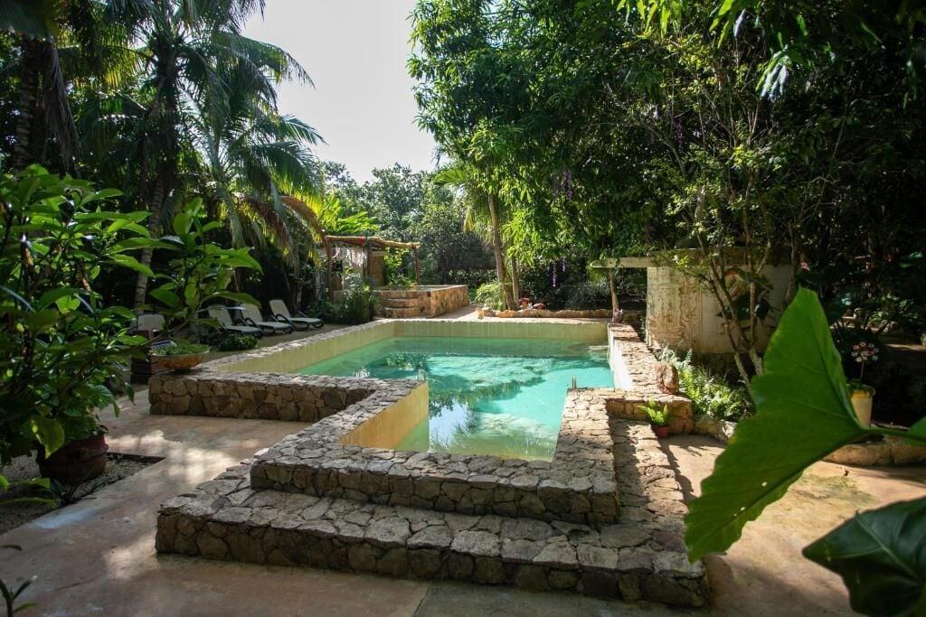 Vista Piscina Finca Oz