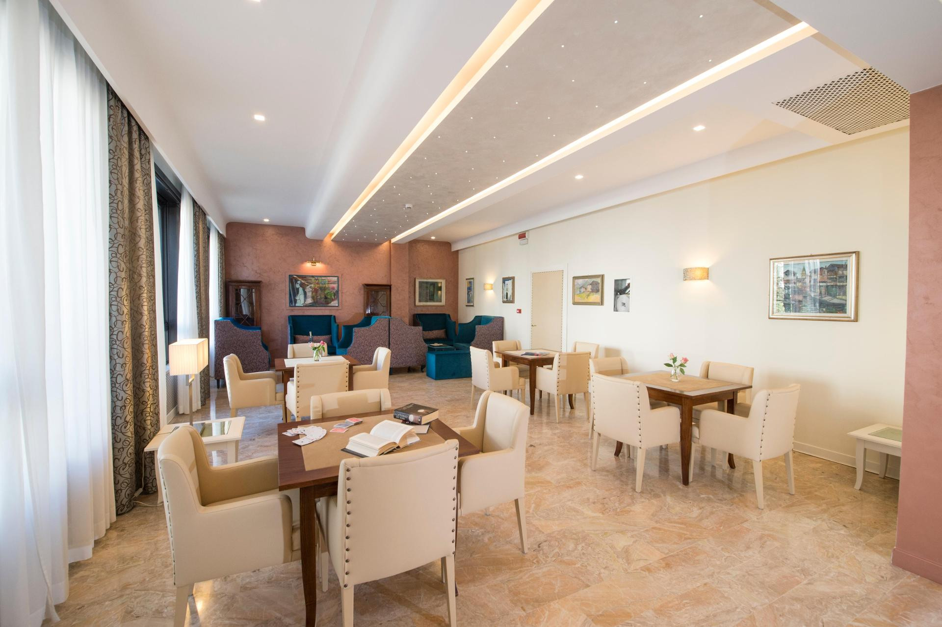 Vista Lobby Hotel Terme Milano