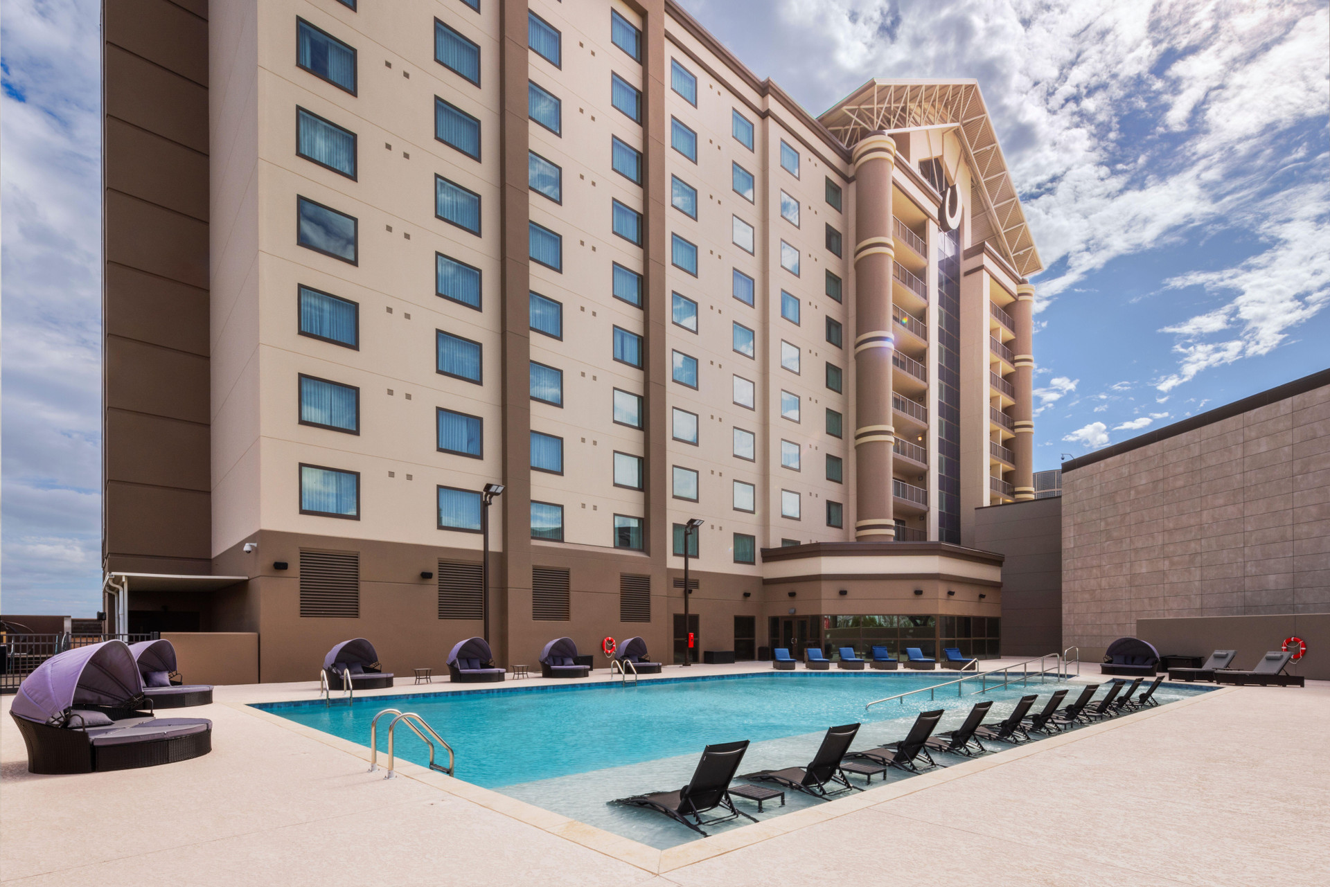 Vista Piscina Horseshoe Lake Charles Hotel and Casino