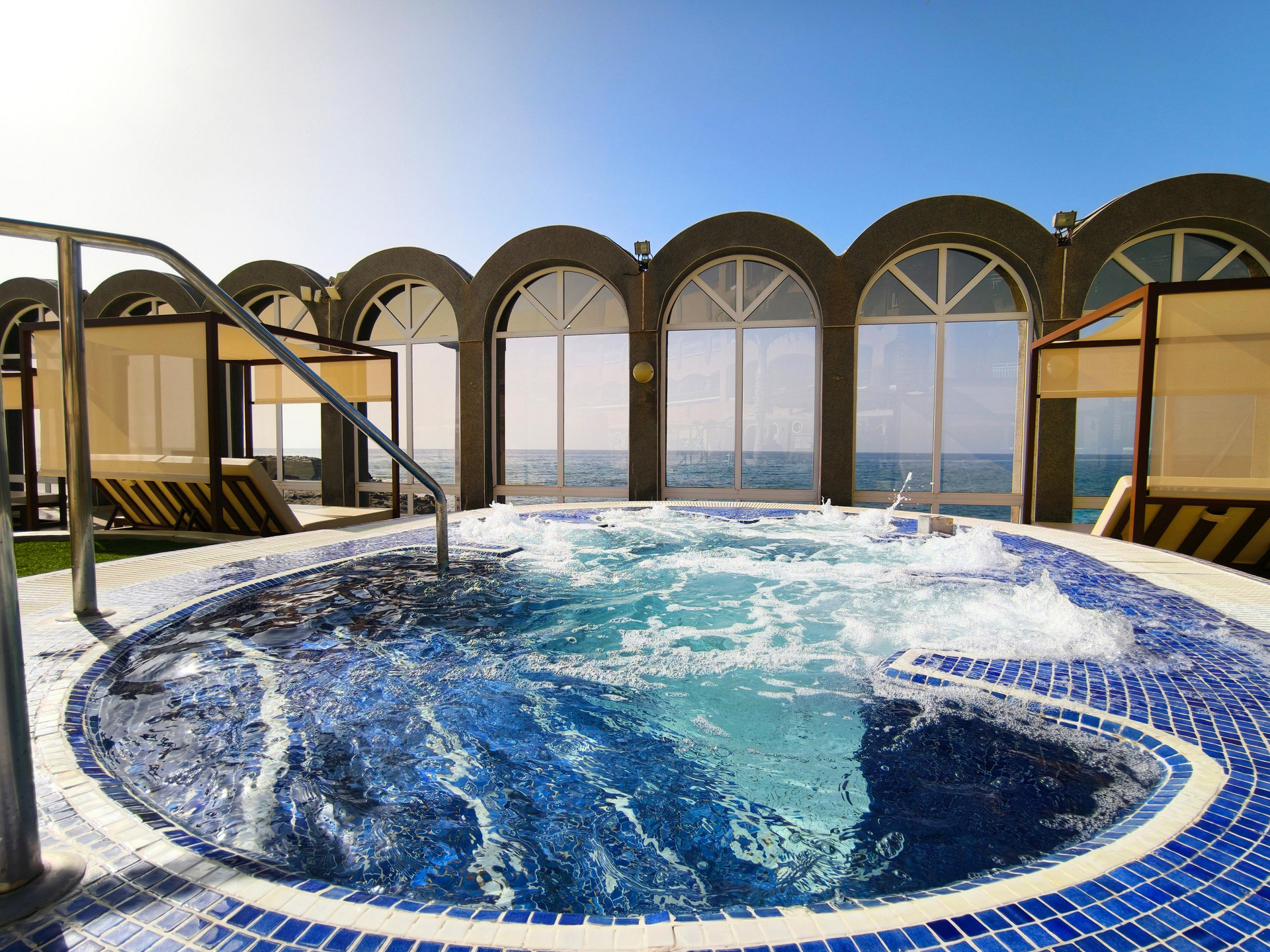 Vista da piscina Hotel San Agustin Beach Club