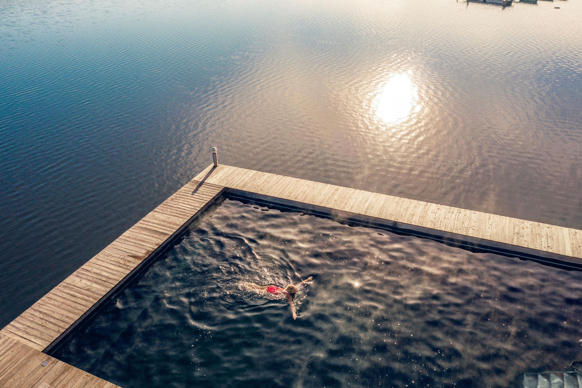 Vista Piscina Hotel Schloss Seefels