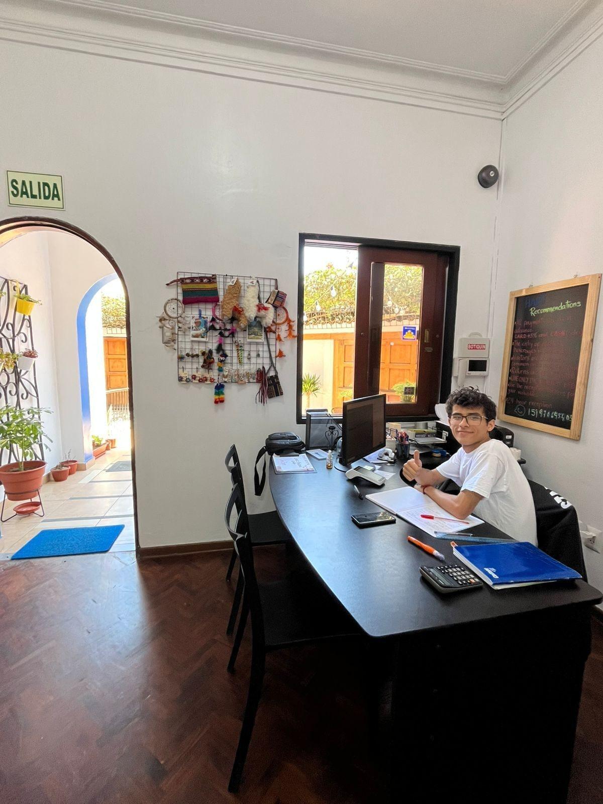 Vista Lobby Haku Hostel Lima