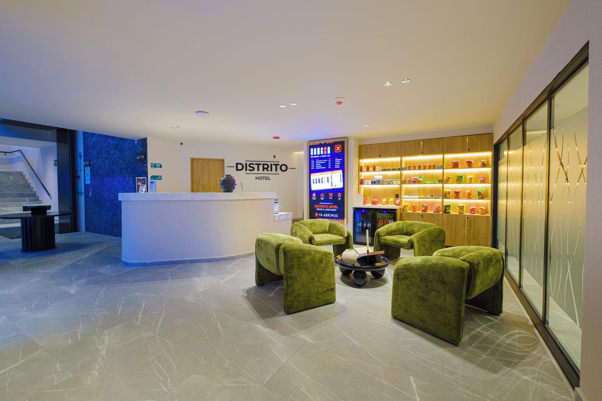 Vista Lobby Distrito Hotel Aeropuerto
