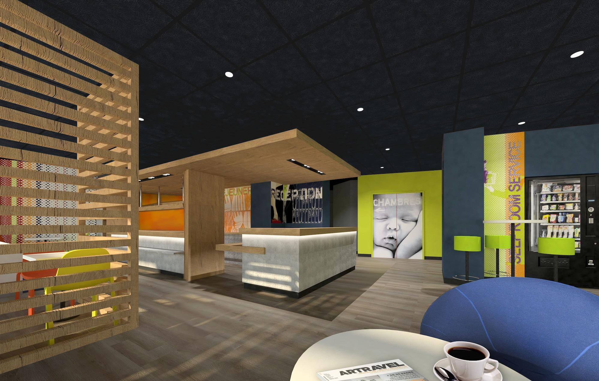 Vista Lobby ibis budget Besancon Centre Gare