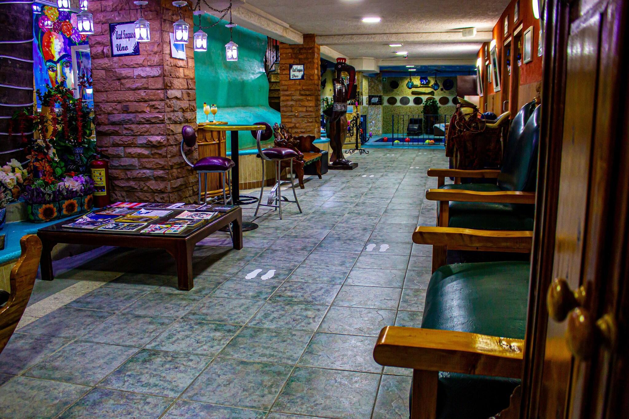 Vista Lobby Azul Turquesa Hotel Boutique