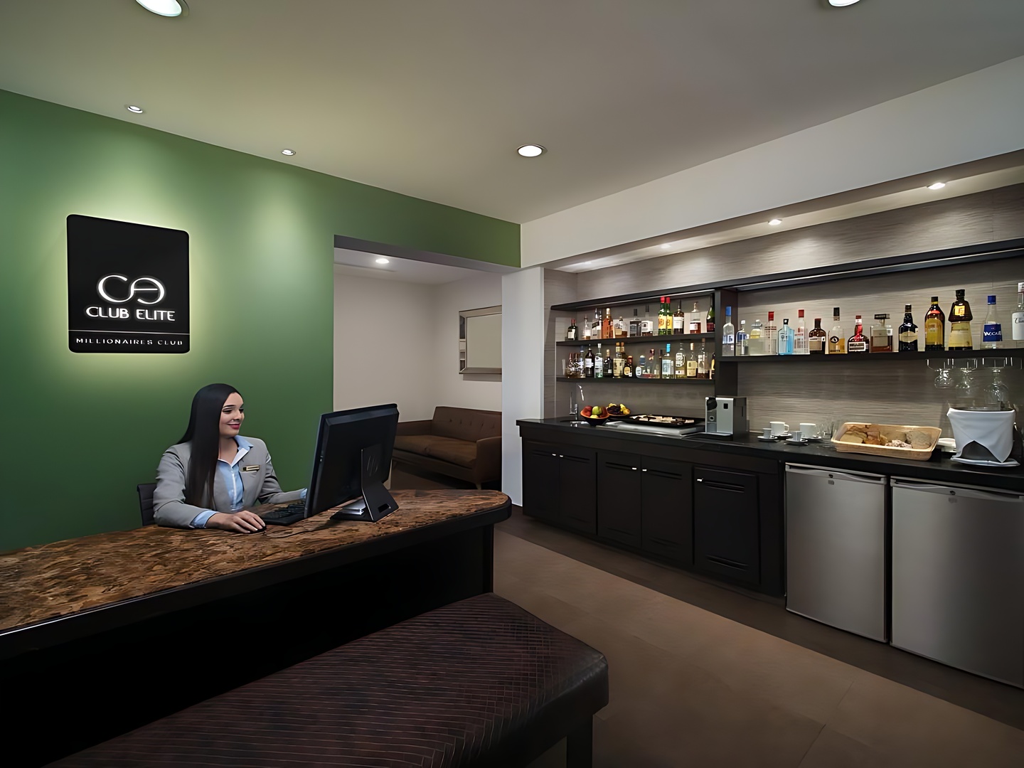 Vista Lobby El Cid Marina Beach Hotel