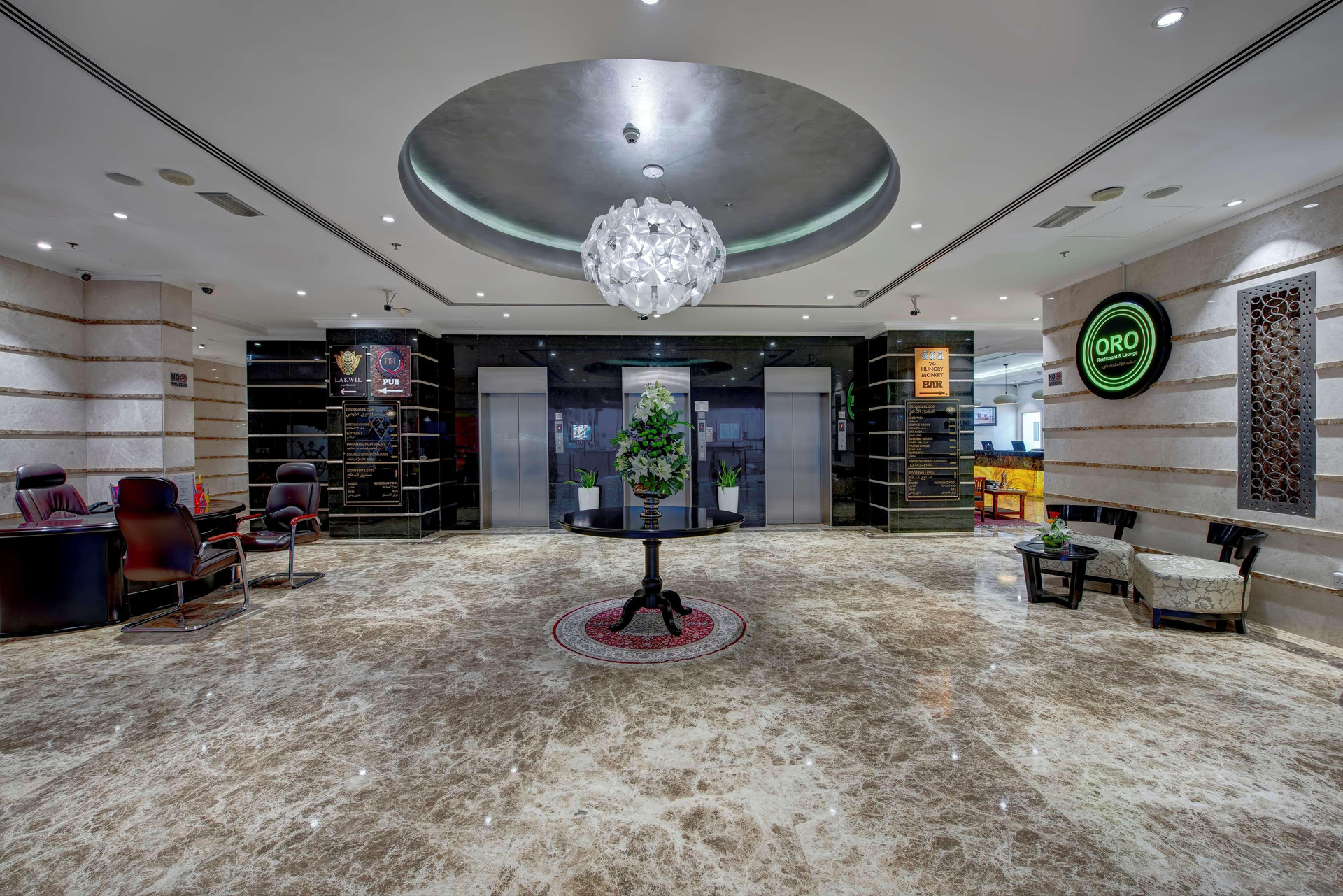 Vista Lobby Donatello Hotel