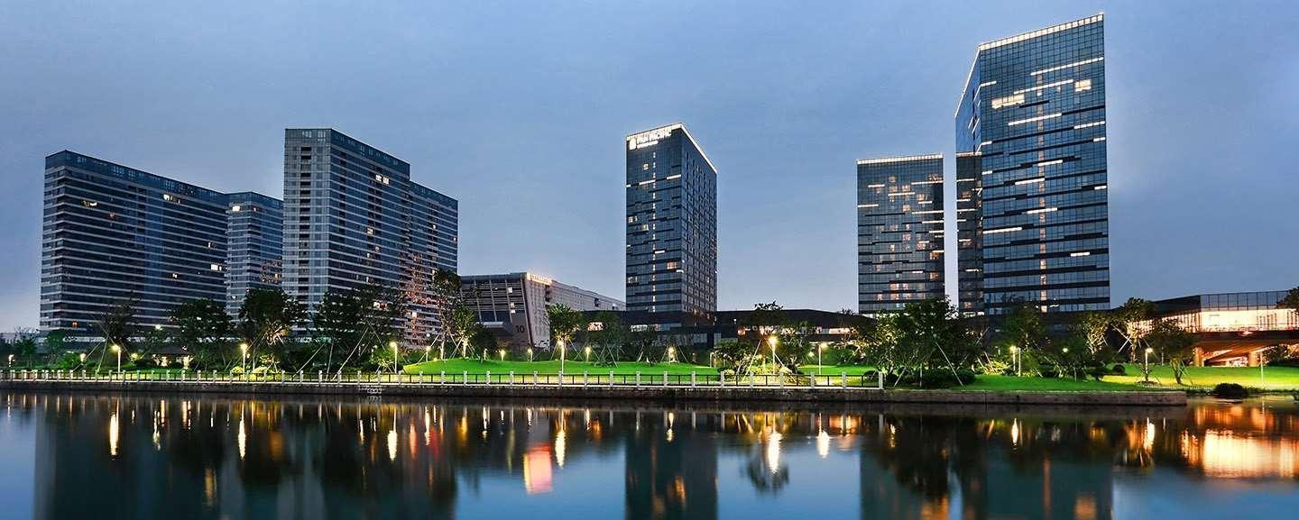 Vista Exterior Pan Pacific Serviced Suites Ningbo