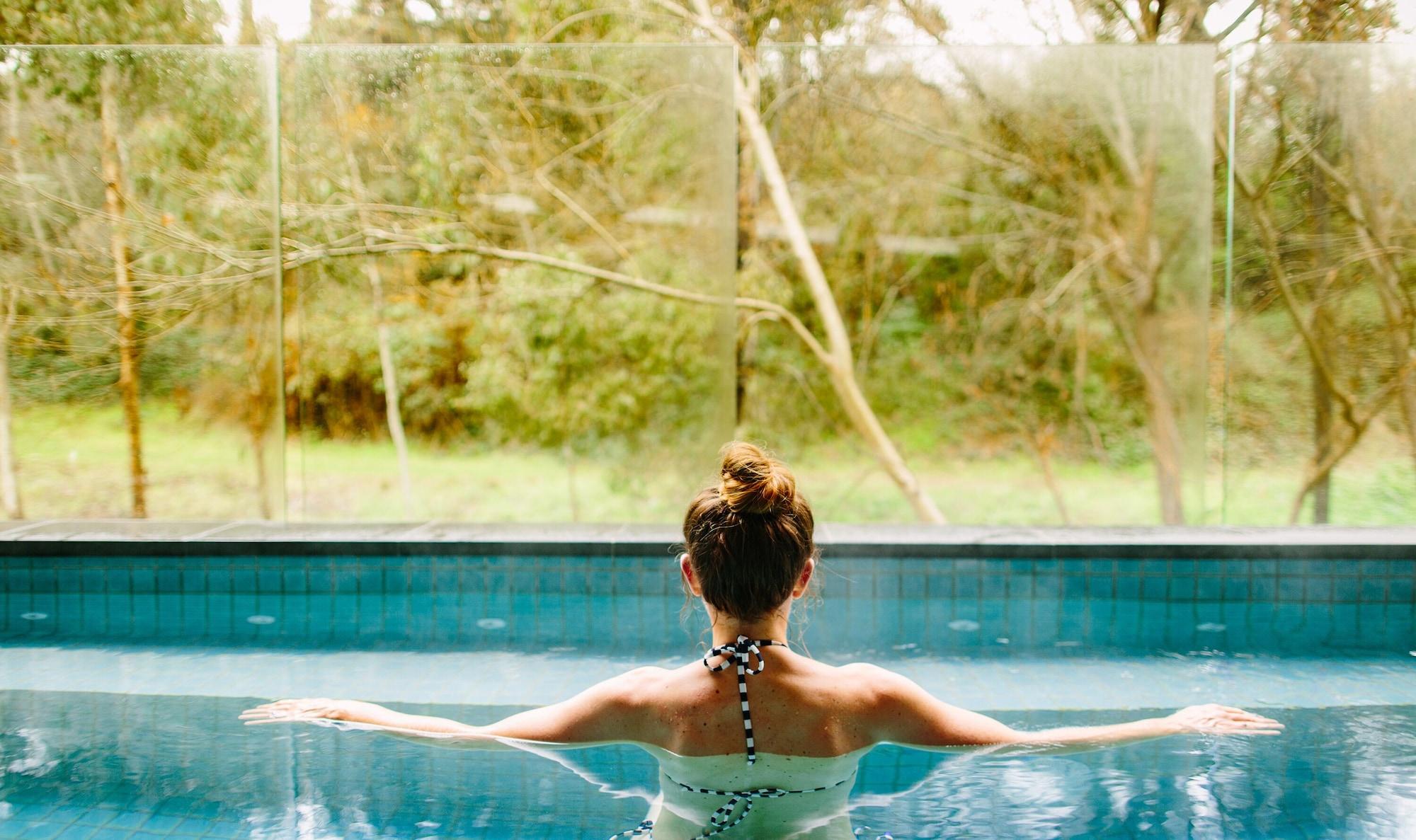 Vista Piscina Hepburn Spa Retreat