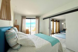 Alquiler Vacacional - Carnon Beach Sand: Terrace and garden on the beach, air conditioning, Wifi