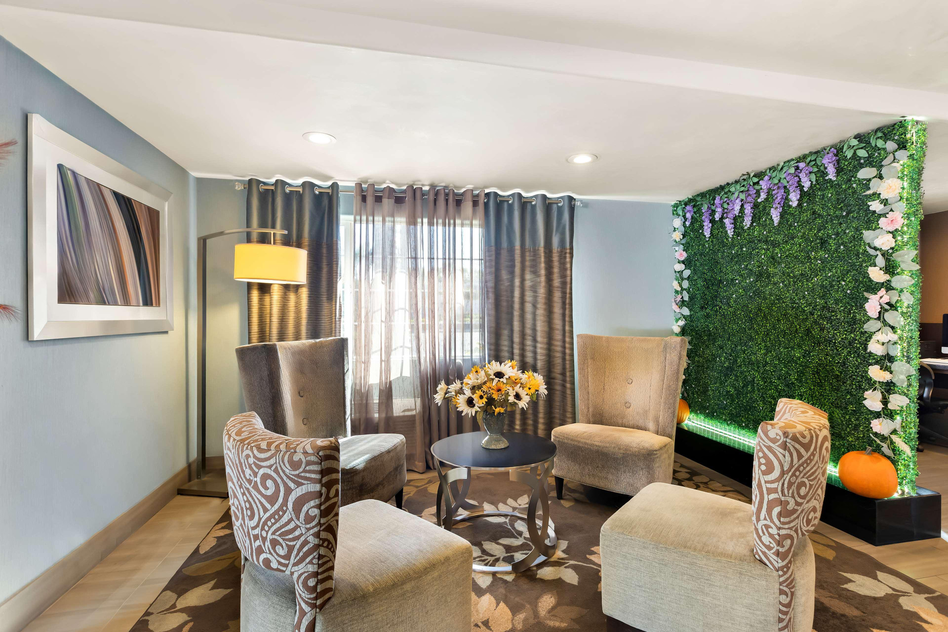 Vista Lobby Best Western University Inn Santa Clara