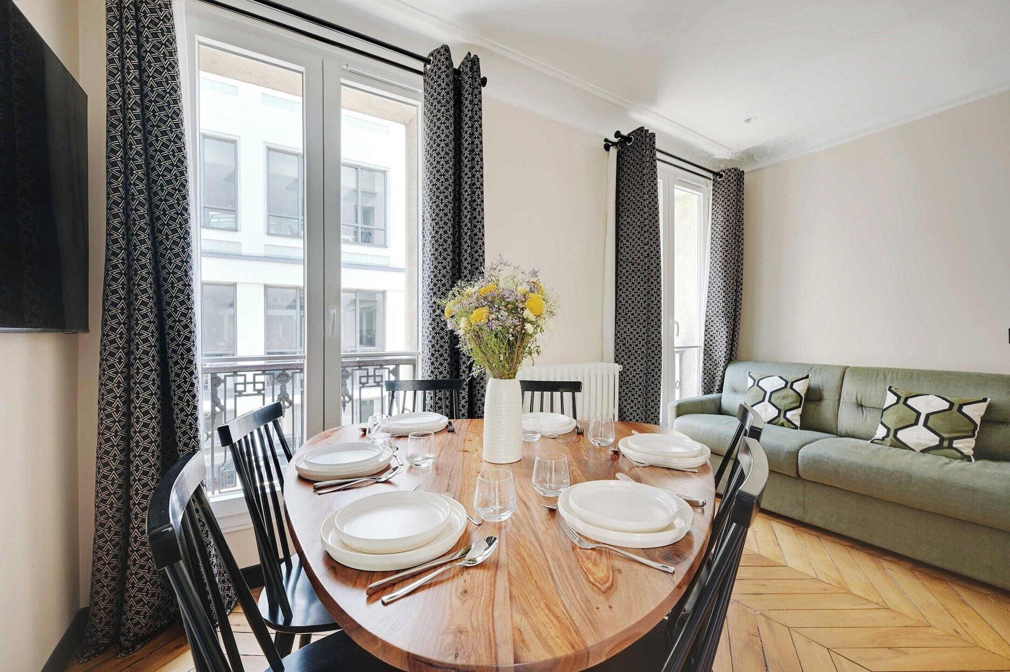 Restaurant Charming apt - 2br/6p - Ternes/ Arc de Triomphe