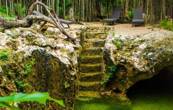 Aldea Maya-Ha Cabañas con cenotes - Hoteles 3 estrellas en Puerto Morelos, México