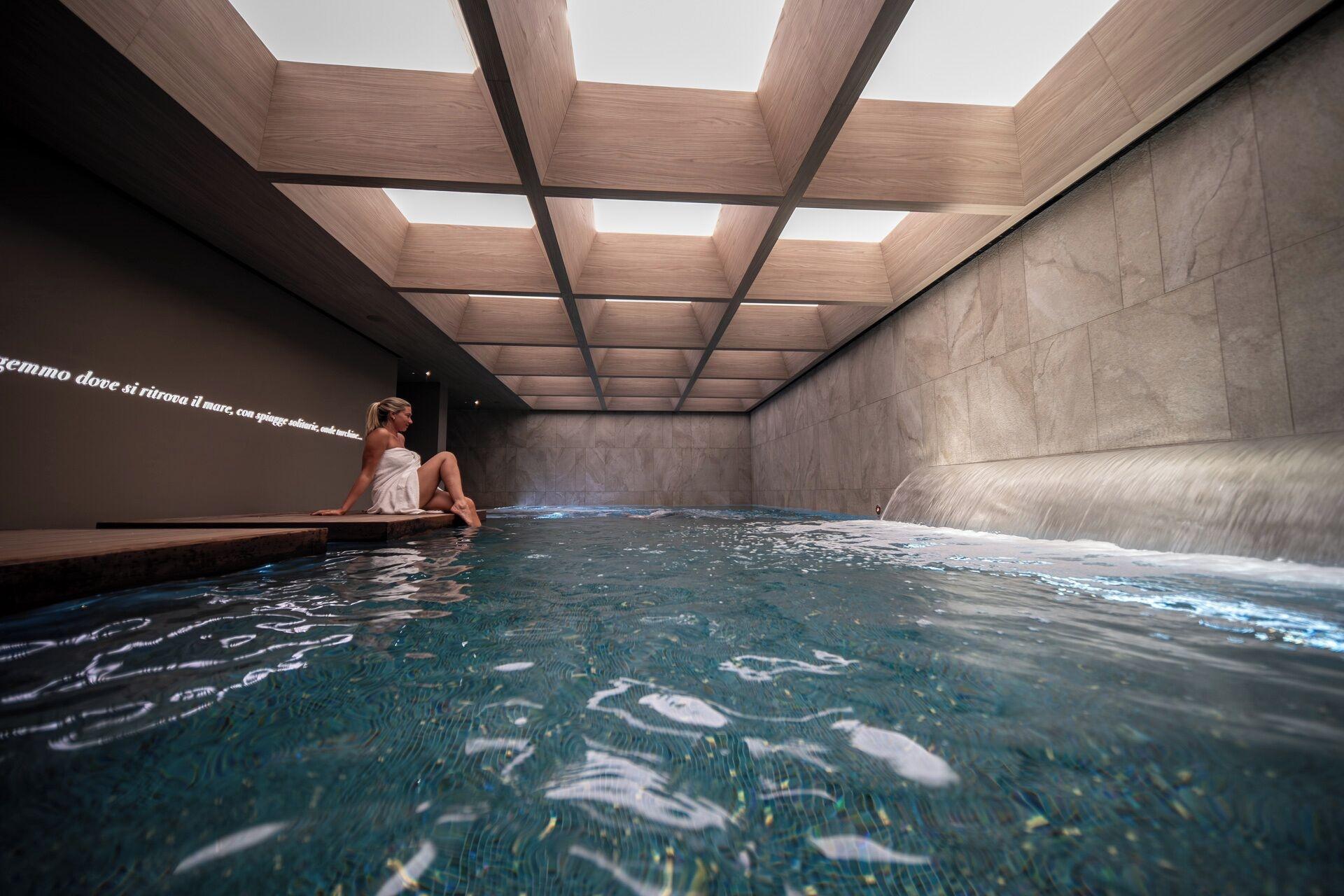 Vista Piscina Grand Hotel Duchi d'Aosta