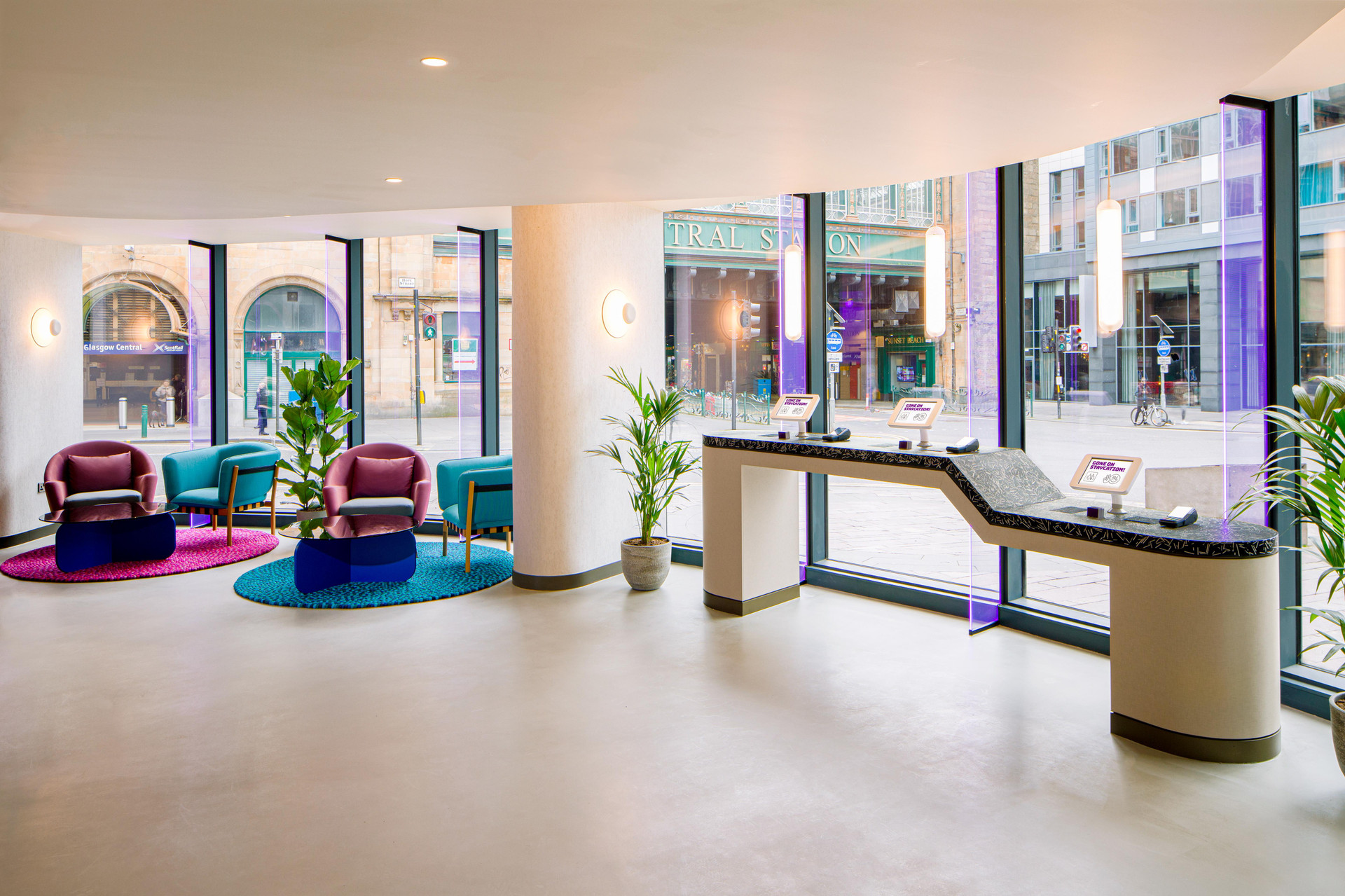 Vista Lobby YOTEL Glasgow