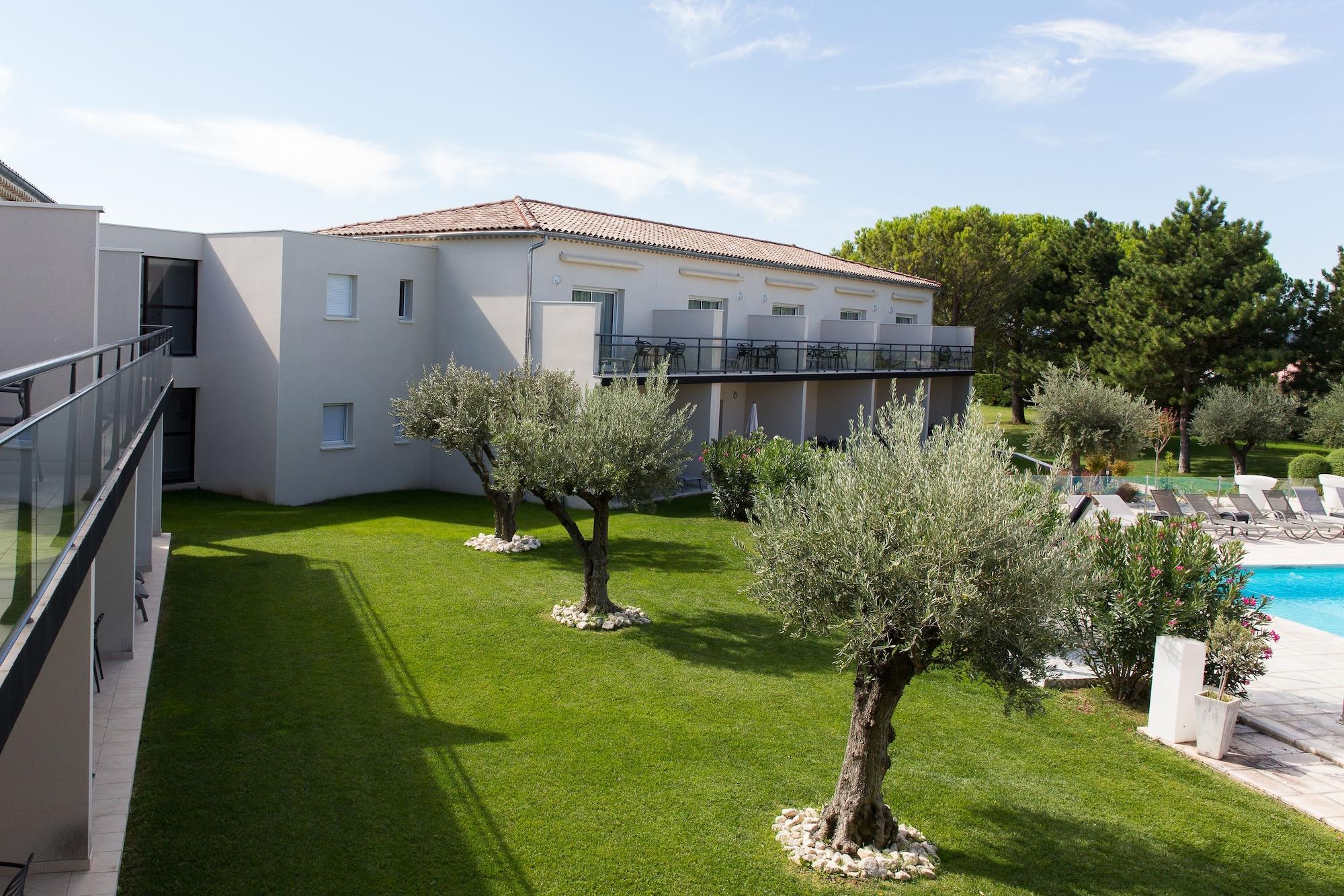 Vista Exterior Hotel Restaurant Le Domaine des Oliviers