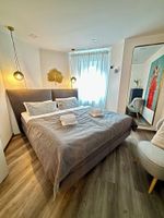 Arriendo temporal - Stylish granny apartment with box-spring bed