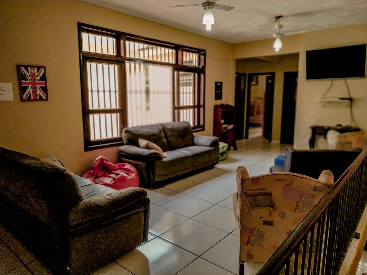 Vista Lobby Quintal do Maracana Hostel