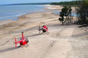 Actividad - Hellfish: Vuelo en helicóptero y pesca - Excursión de medio día