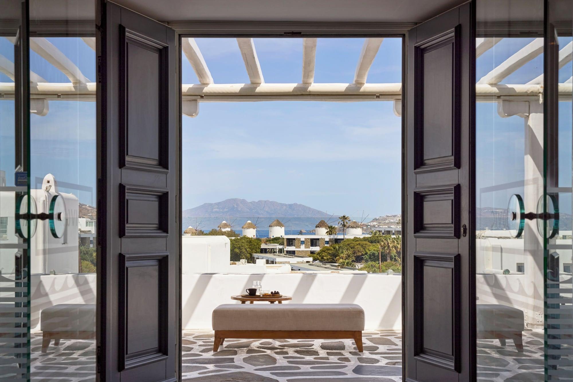Vista Exterior Mykonos Adonis Hotel