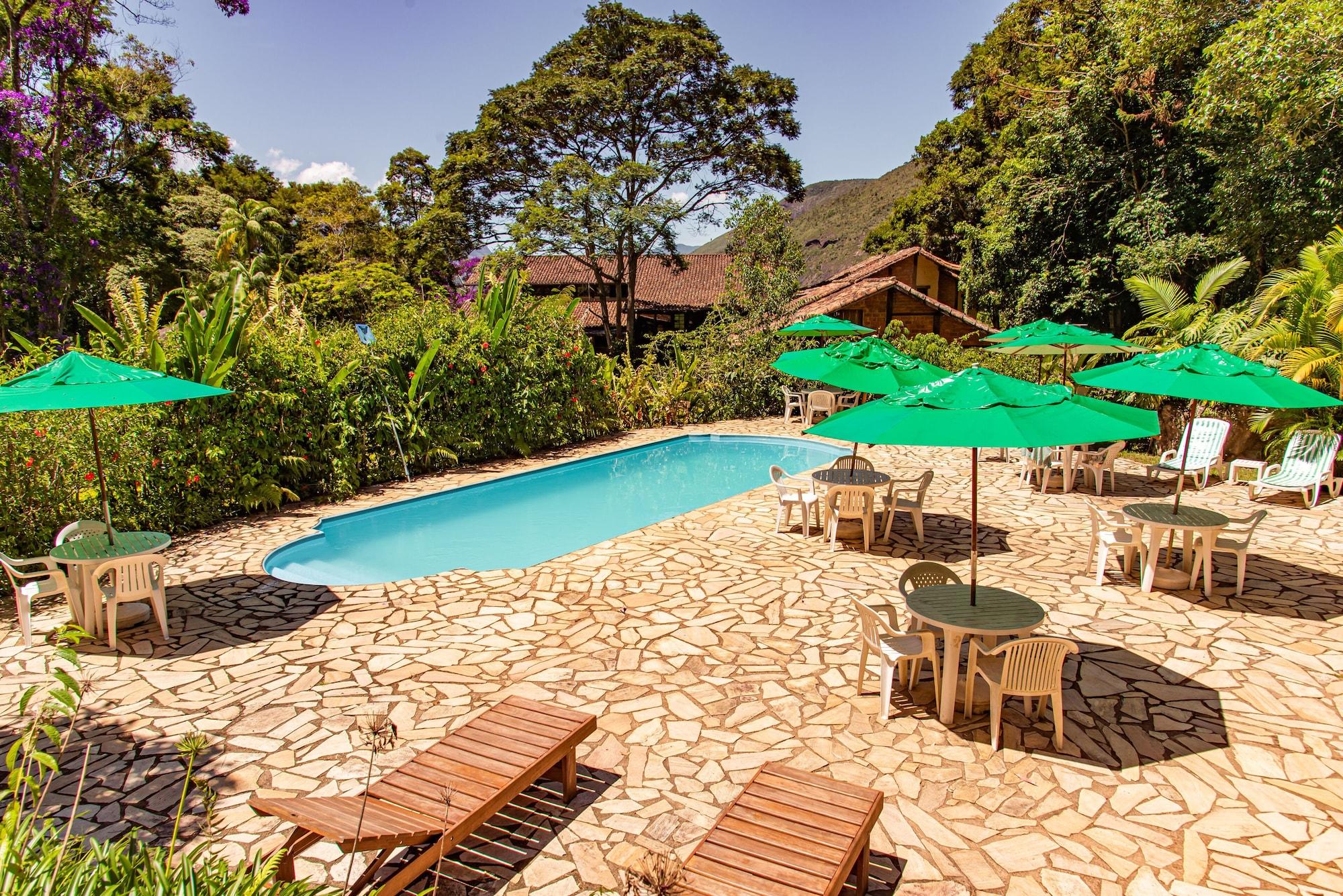 Vista Piscina Pousada das Araras