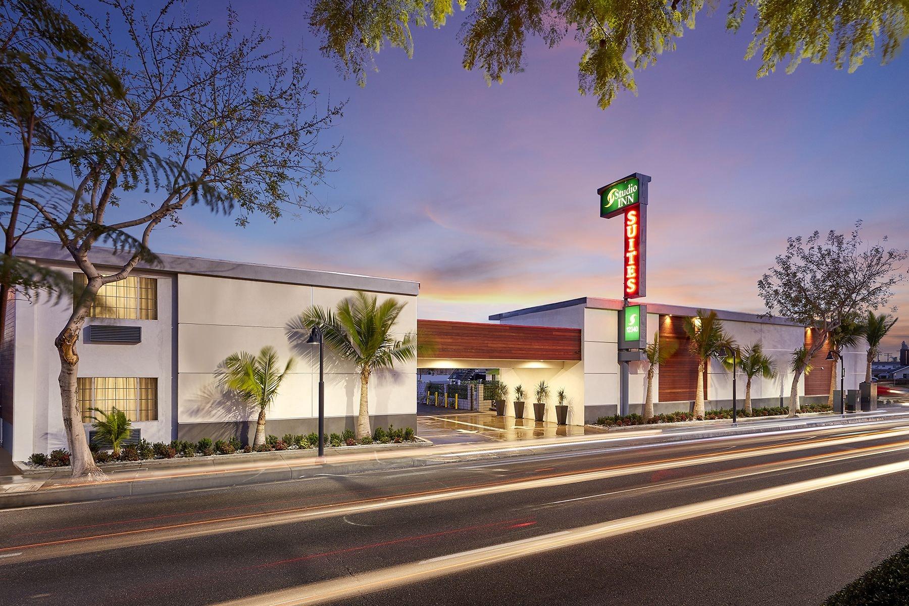 Vista Exterior Studio Inn and Suites at Promenade Downey
