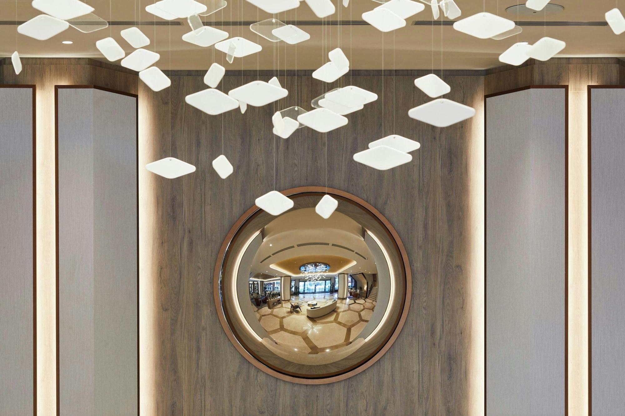 Vista Lobby Madrid Marriott Hotel Princesa Plaza