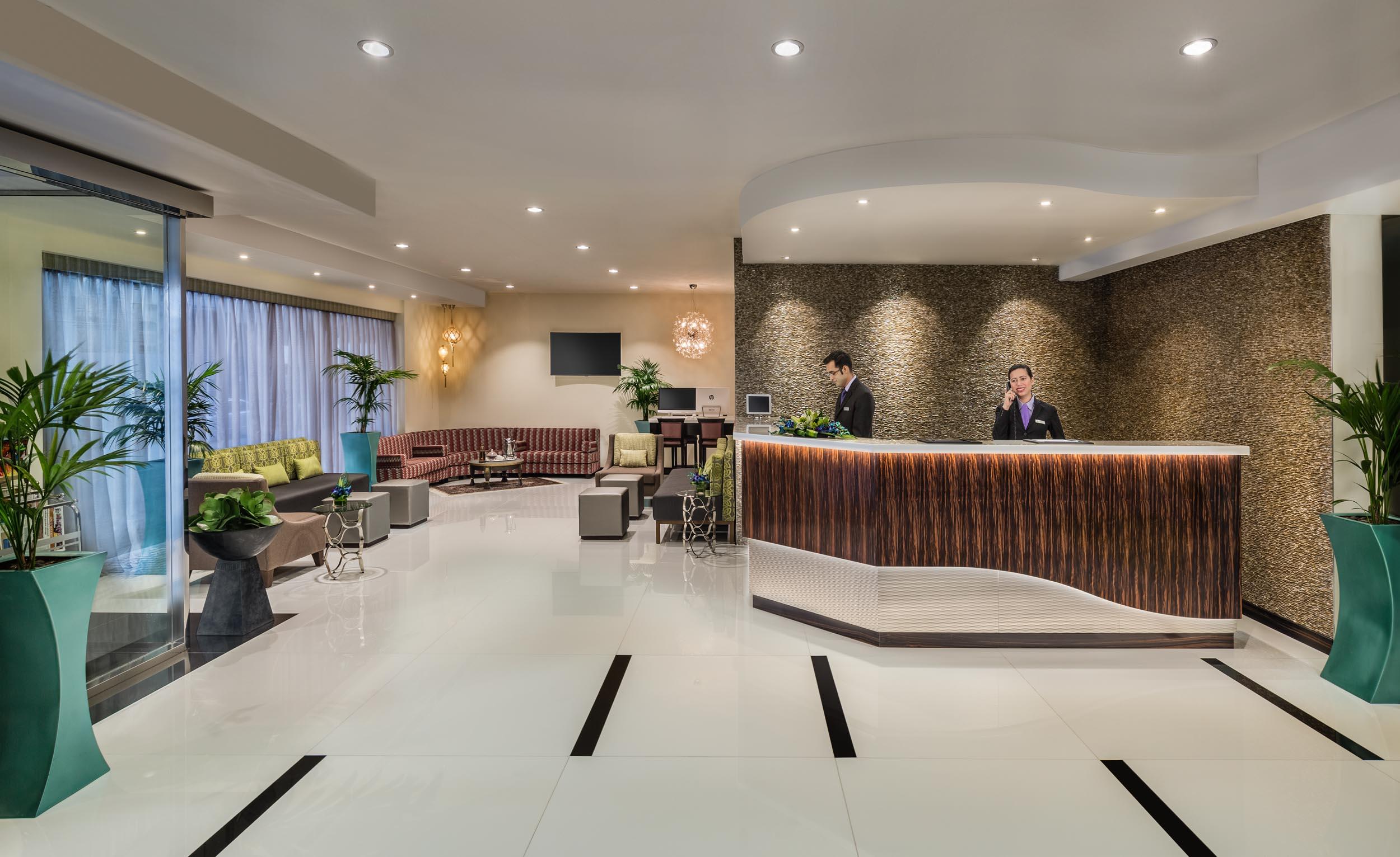 Vista Lobby Savoy Crest Hotel Apartments