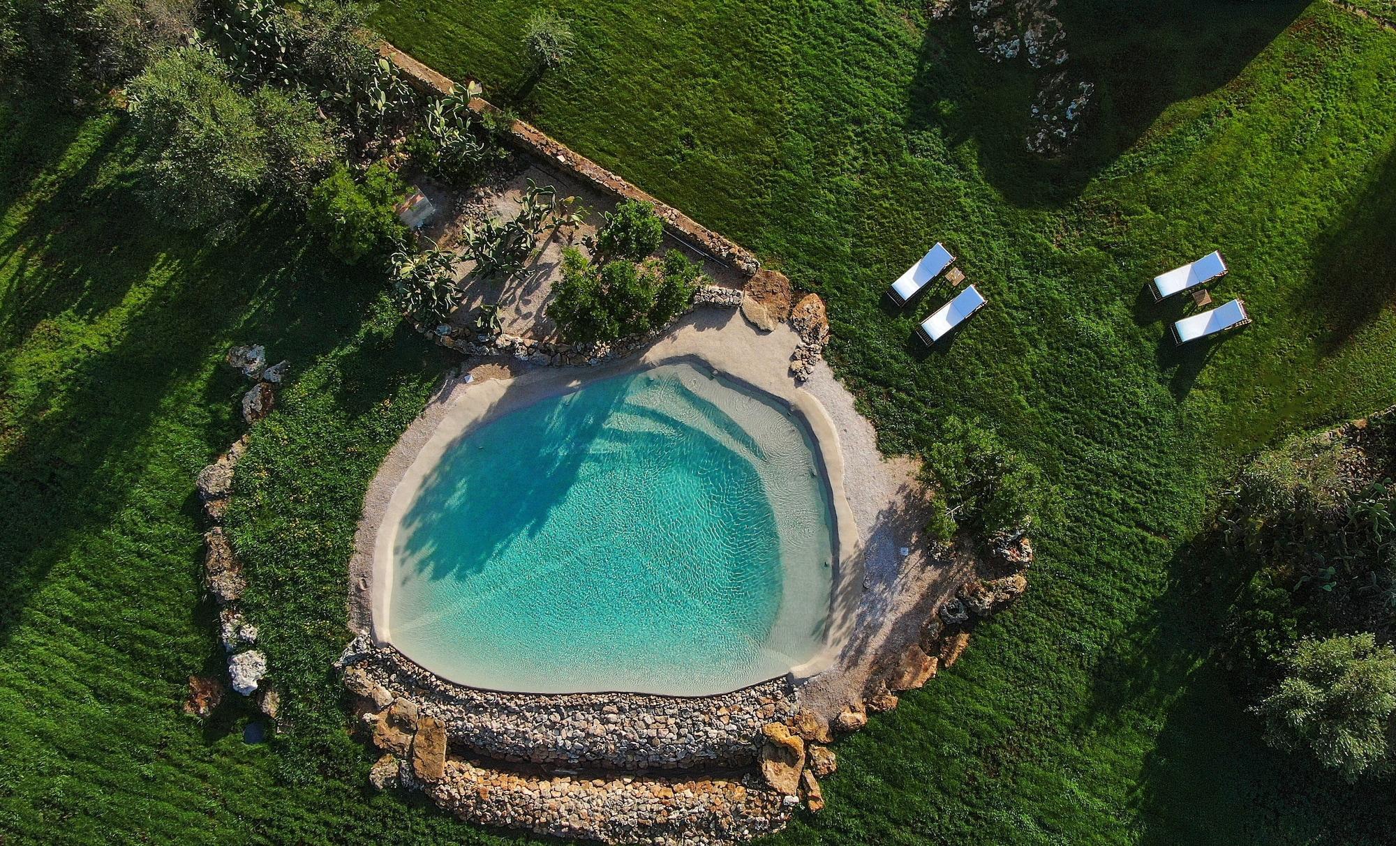 Vista Piscina Antica Masseria del Fano