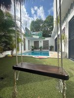 Renta temporal - Studio Tortugas with outdoor pool, grill, palapa, mezzanine floor. Kids welcome