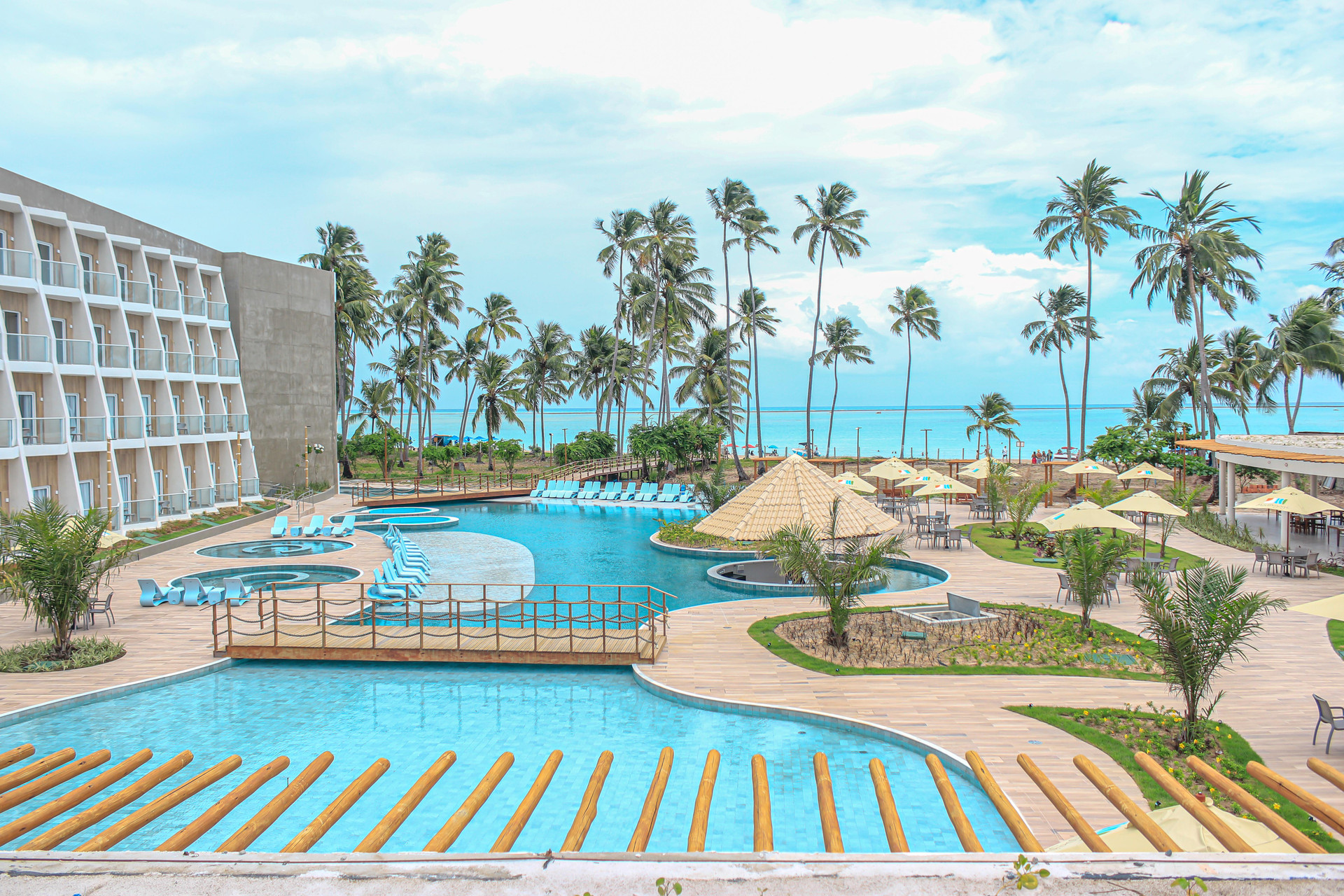 Vista da piscina Maragogi Brisa Exclusive Hotel