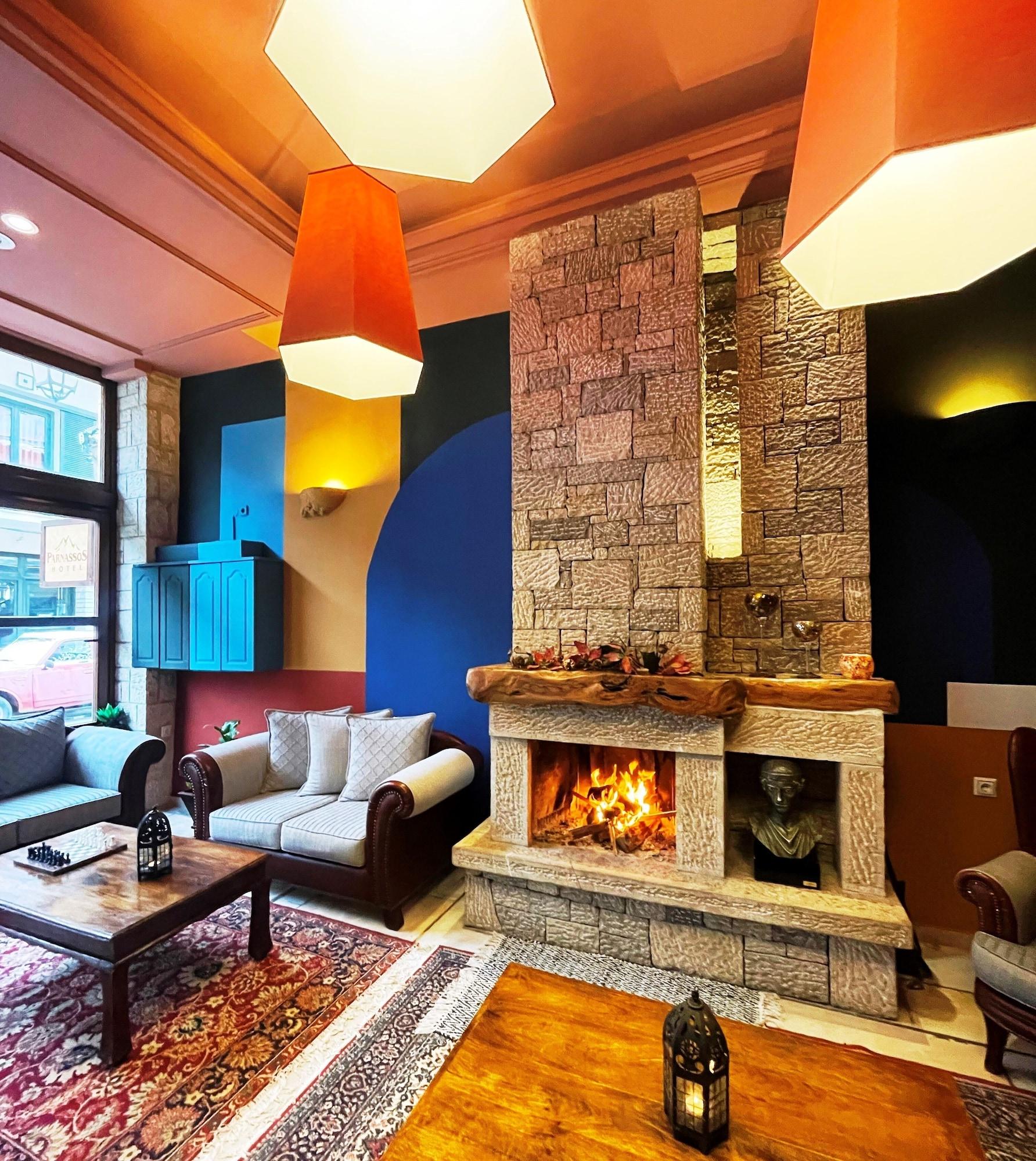 Vista Lobby Parnassos Delphi Hotel