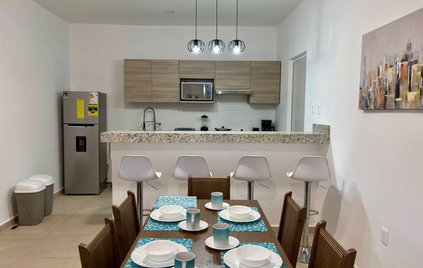 Confortable departamento familiar con excelentes amenidades, cerca de la playa-cenotes Selva Escondida II - Hoteles en Puerto Morelos, México: todo incluido, baratos y ofertas