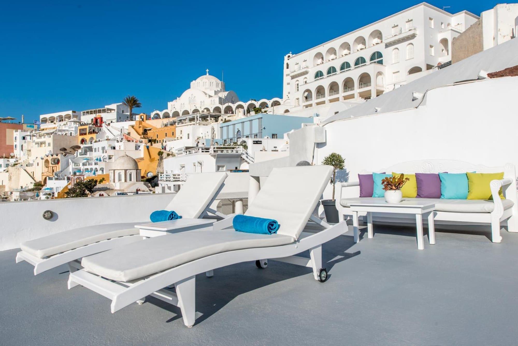 Vista Piscina Archontiko Santorini