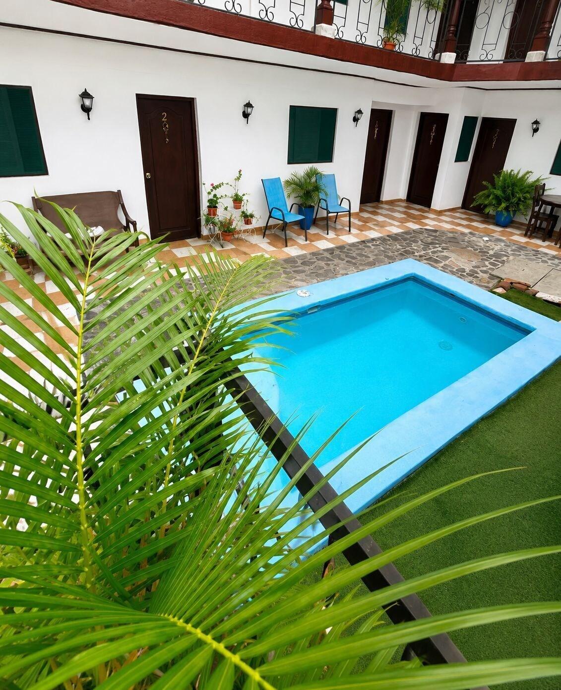 Vista Piscina Hospedaje valeria