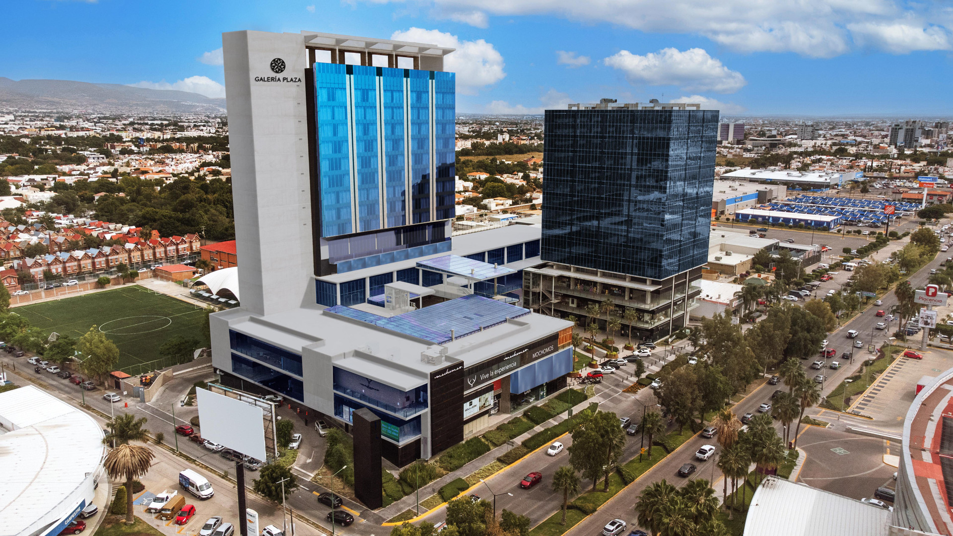 Vista Exterior Galeria Plaza Leon
