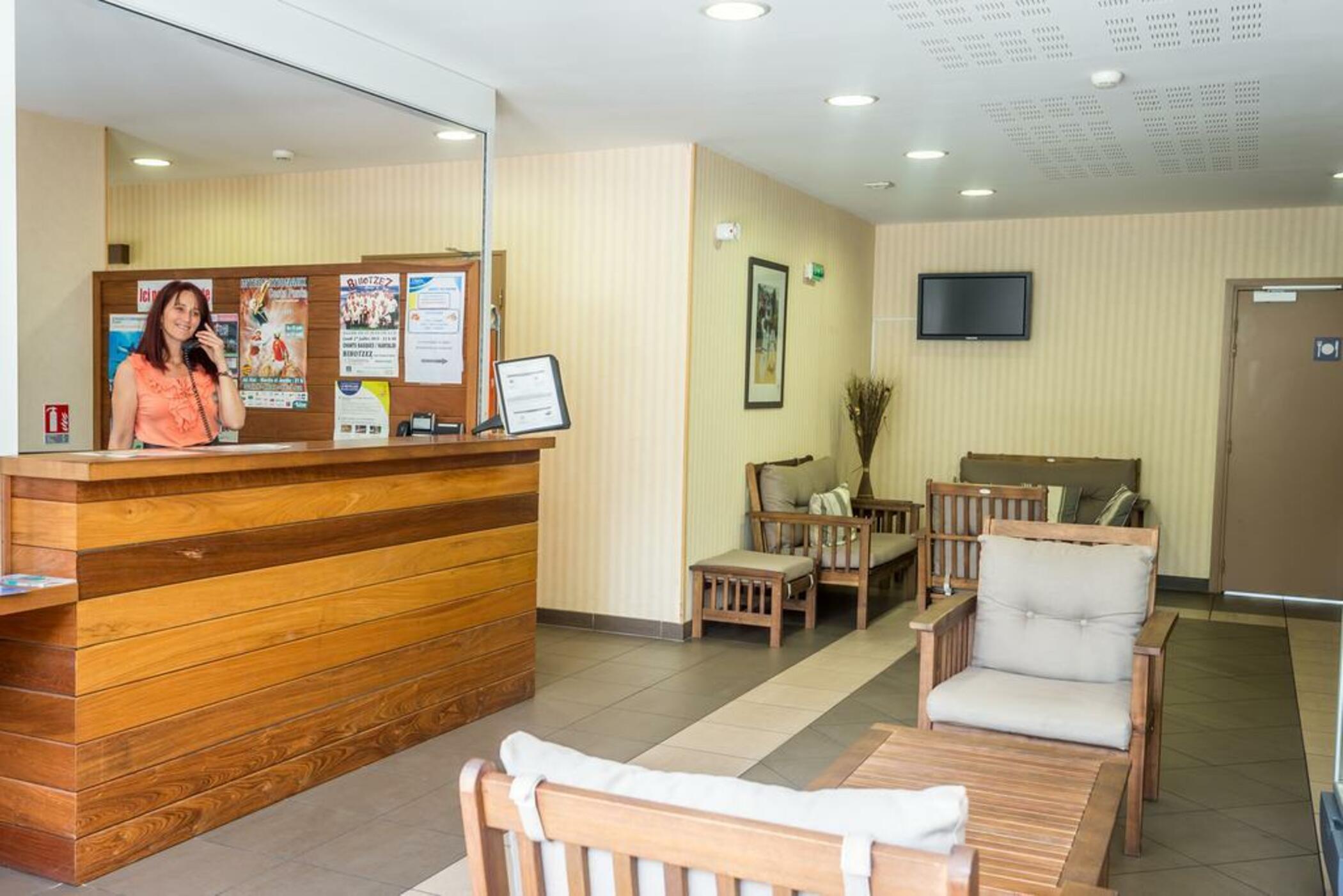 Vista Lobby Odalys Hotel Erromardie