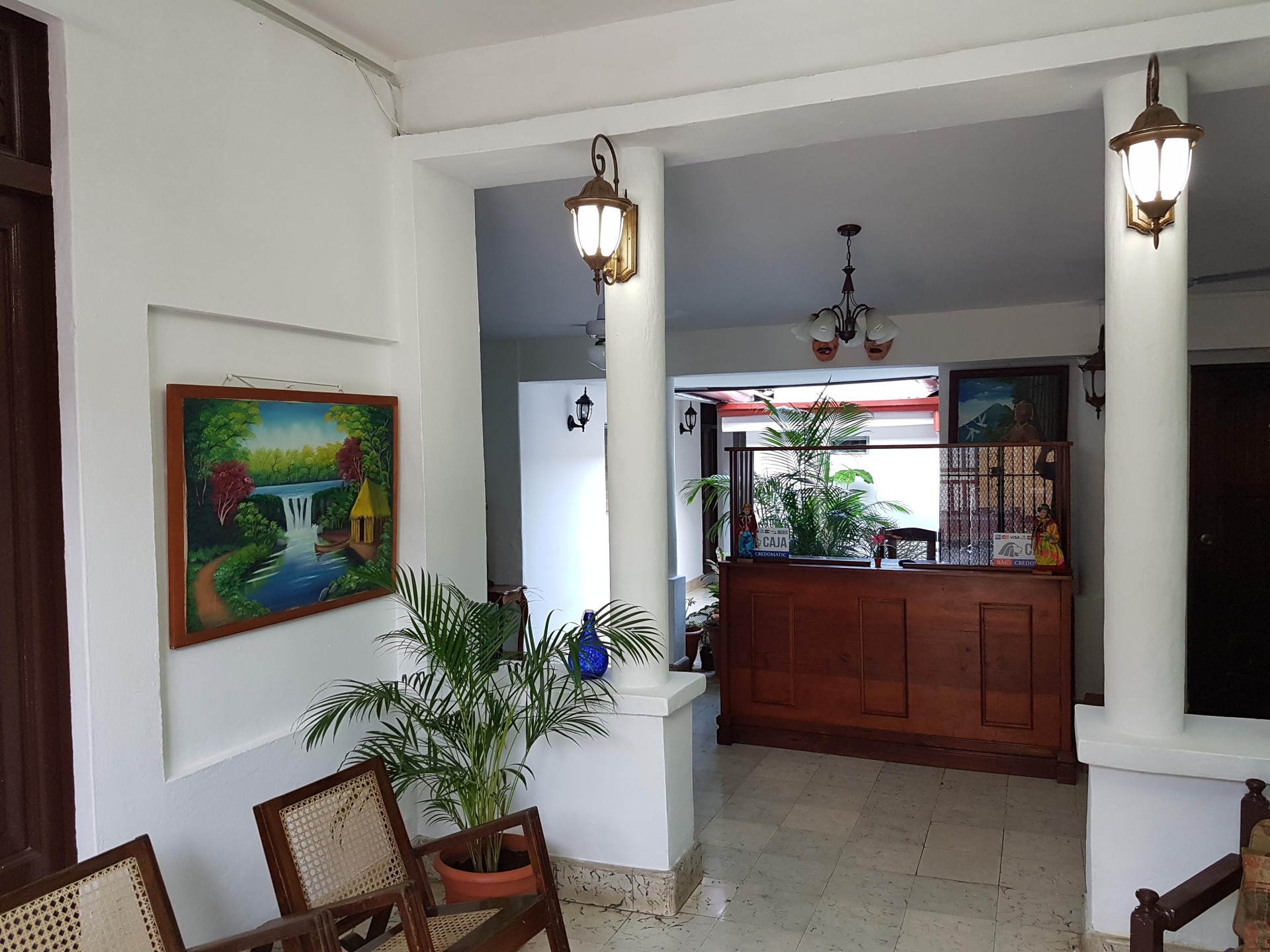 Vista Lobby Hotel Casa Morazan Granada